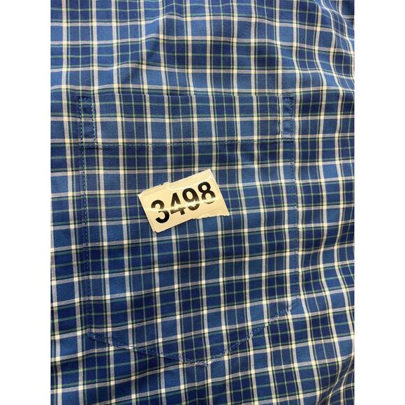 LL Bean Shirt Mens XL Reg Button Down Blue‎ Check Long Sleeve Business Casual - Picture 6 of 6